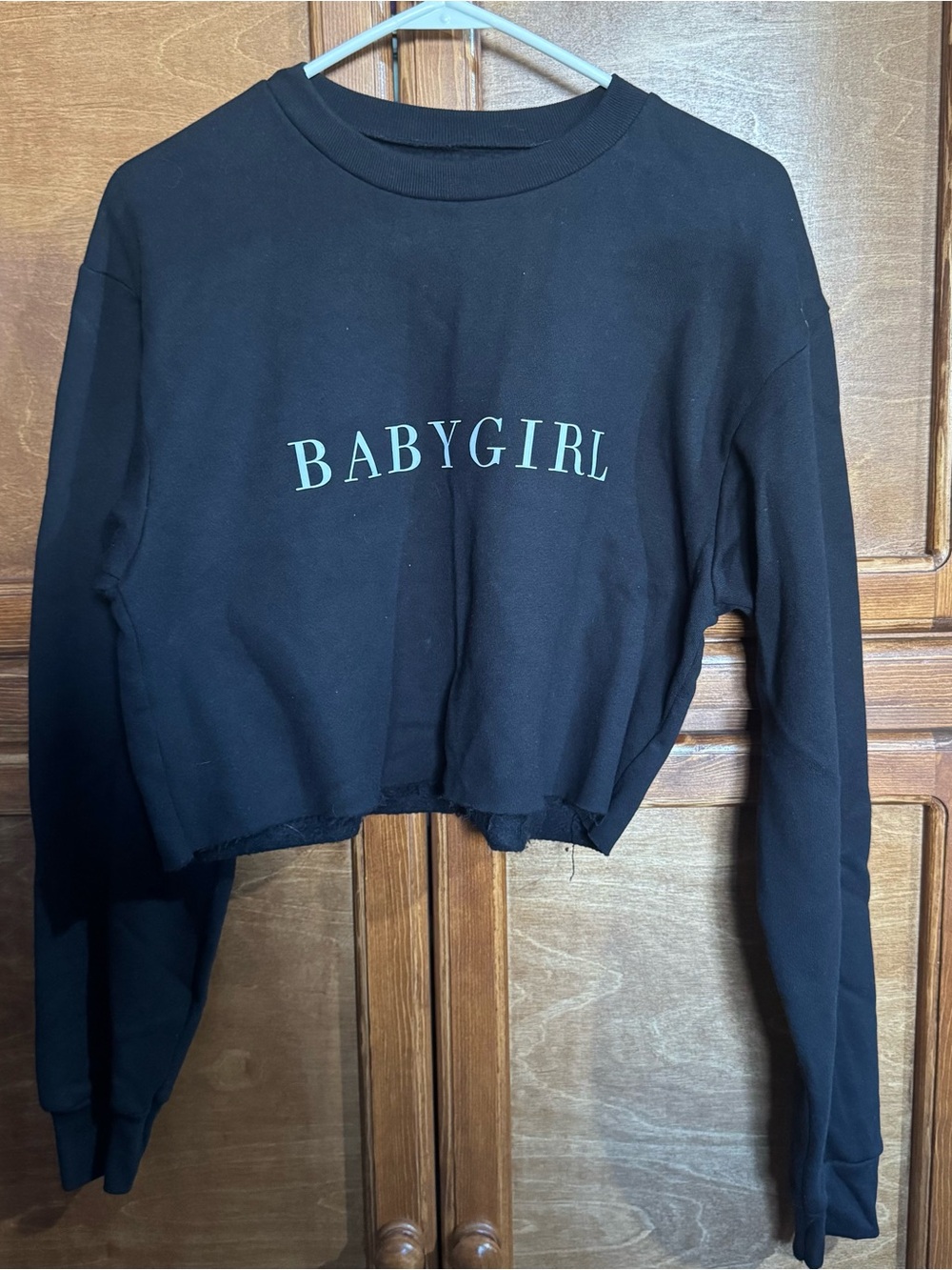 Women's Black Crew Neck Sweater